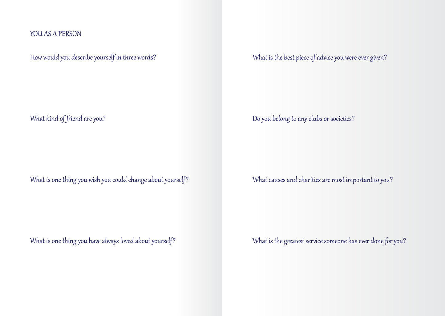 Prestige Memoir Book